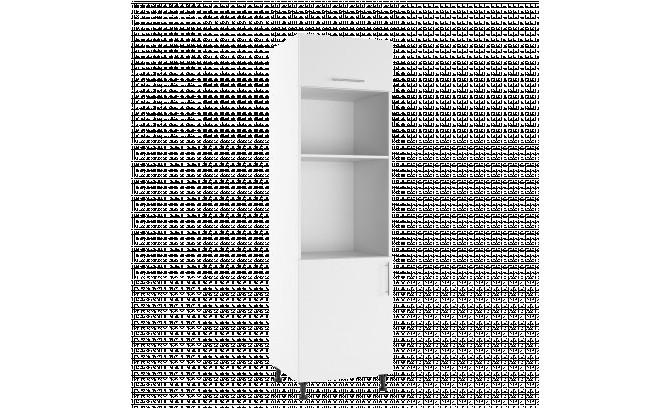 Высокий кухонный шкаф TKOPM 60 LUNA BIANCO SUPER MAT